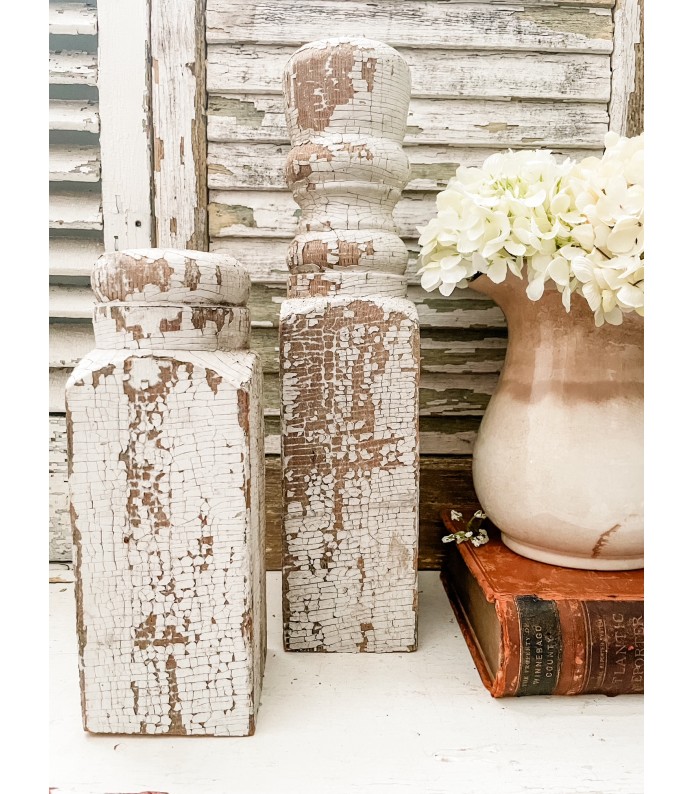 Vintage Architectural Salvage, Beautiful Chippy White - 10